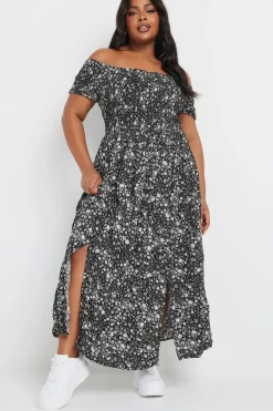 Shirred Maxi Dress
