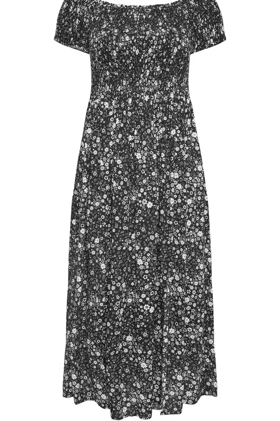 Shirred Maxi Dress