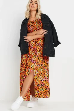 Shirred Maxi Dress