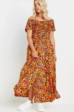 Shirred Maxi Dress
