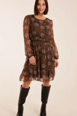 Shirred Mini Dress