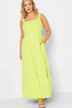Shirred Strappy Sundress