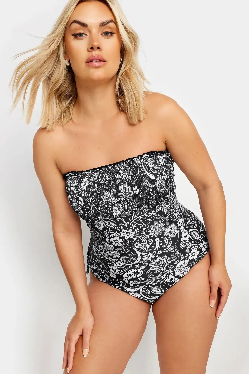 Shirred Tummy Control Swimsuit