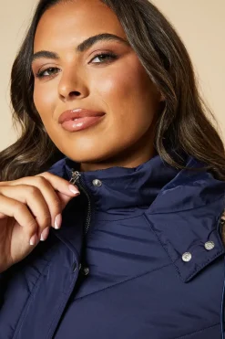 Short Luxe Quilted Padded Puffer Belted Coat