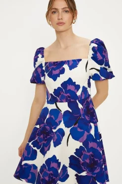Short Sleeve Bardot Mini Dress