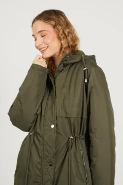 Shower Resistant Padded Parka Jacket