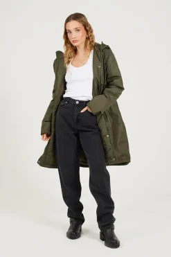 Shower Resistant Padded Parka Jacket