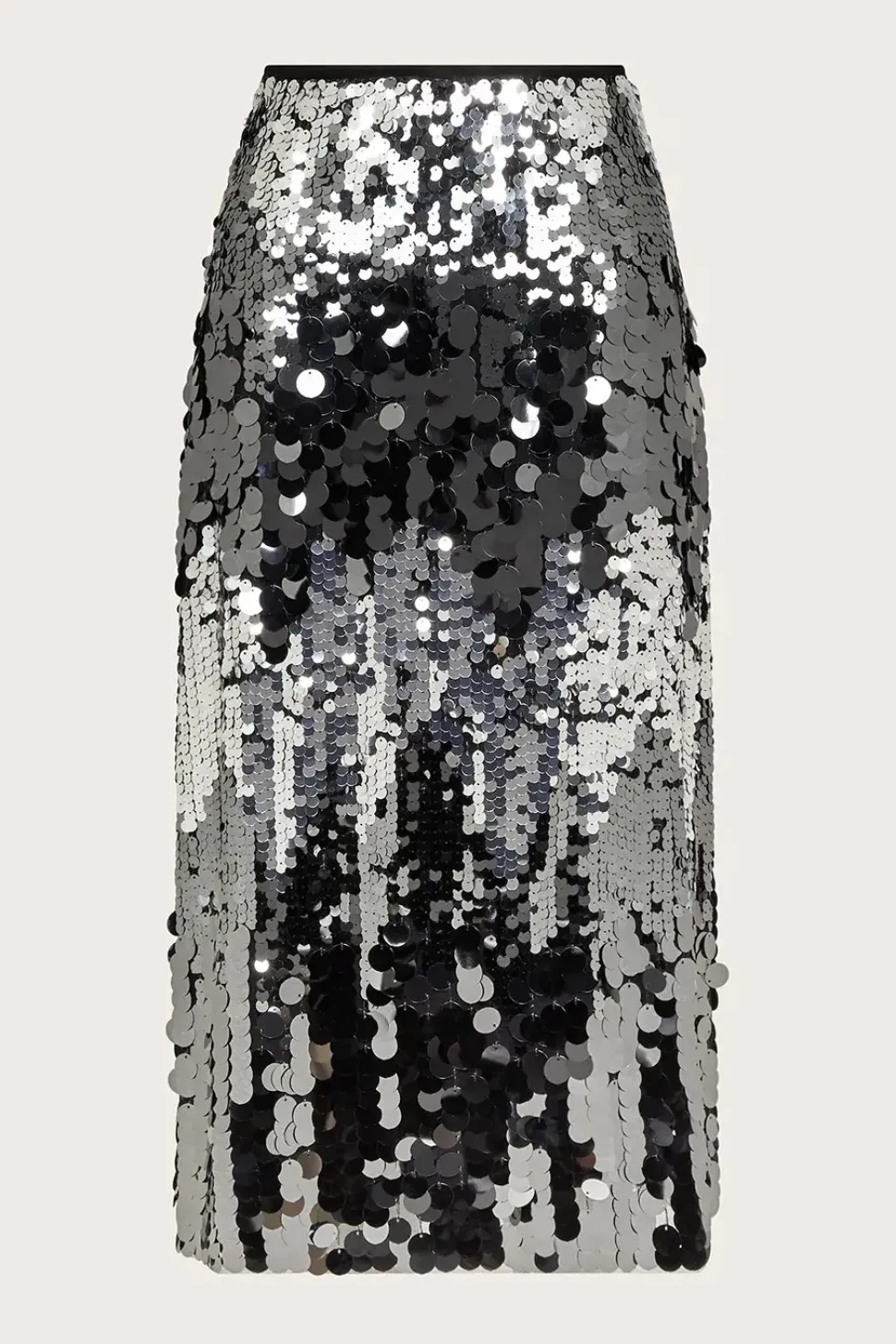 Sia Sequin Midi Skirt Silver