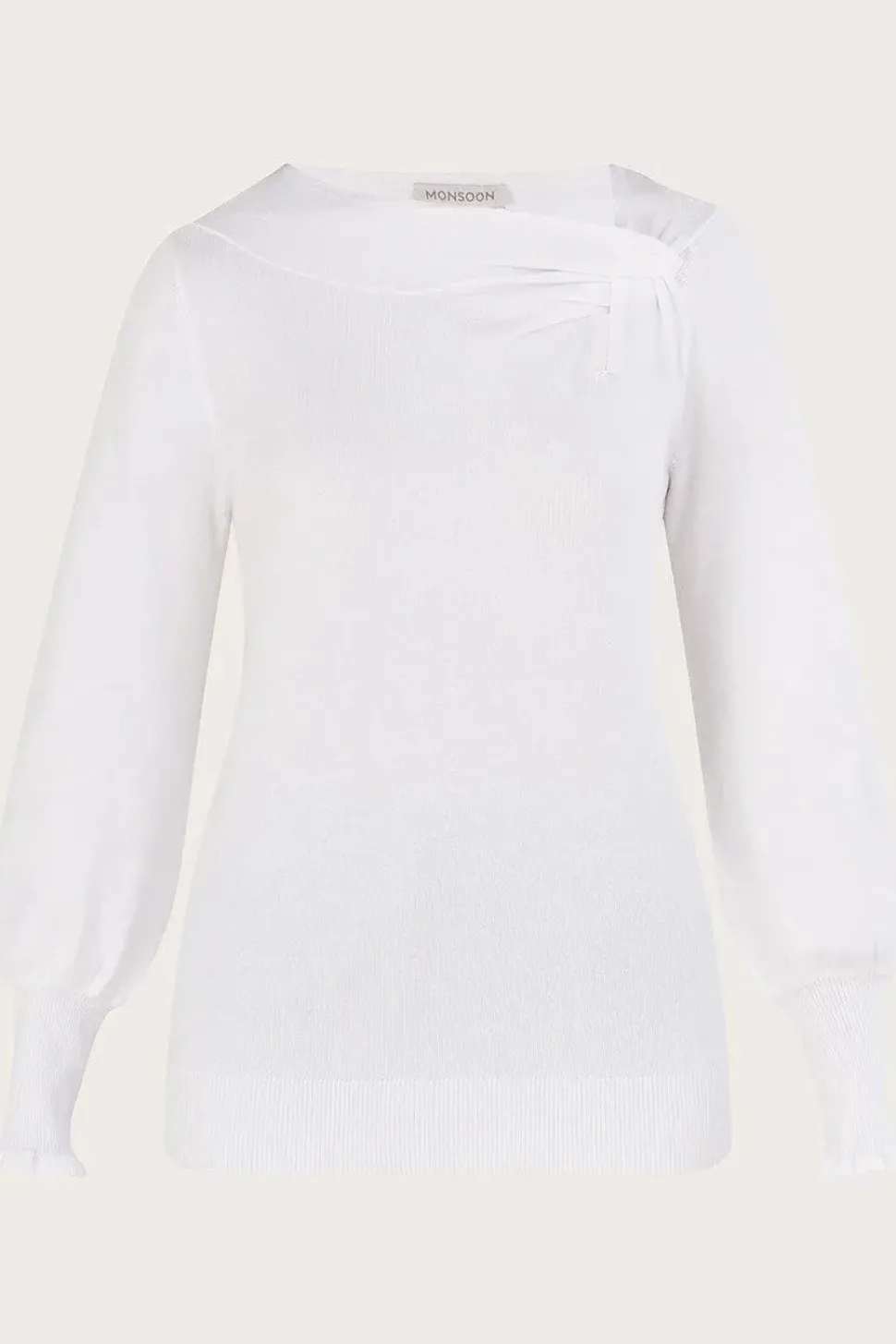 Side Knot Twist Jumper with LENZING邃