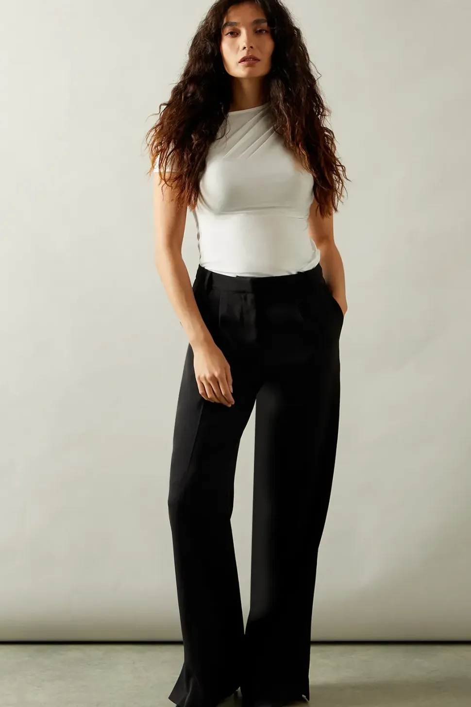 Side Split Flare Trousers