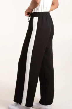 Side Stripe Elastic Waist Trousers