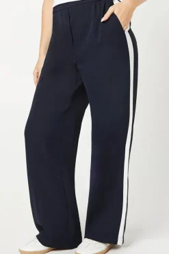 Side Stripe Pull On Wide Leg Trouser