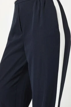 Side Stripe Pull On Wide Leg Trouser