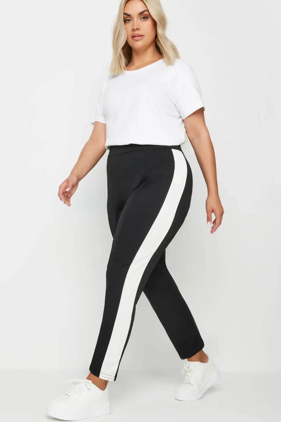 Side Stripe Tapered Trousers