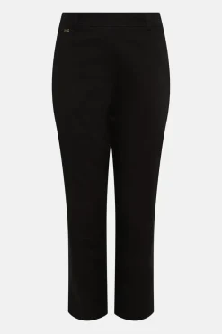 Side Zip Stretch Crop Trousers