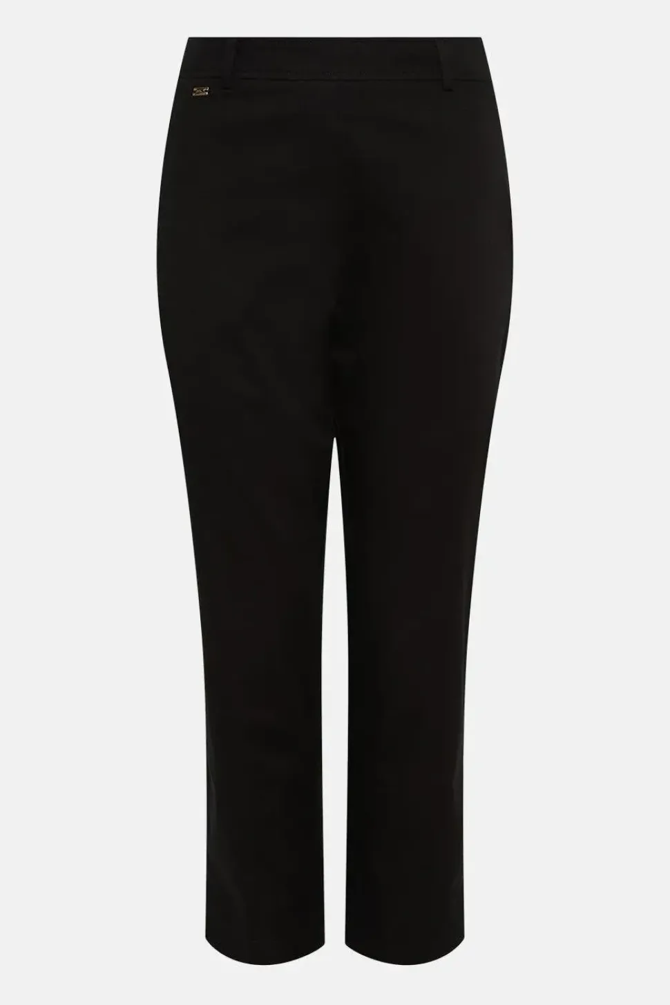 Side Zip Stretch Crop Trousers