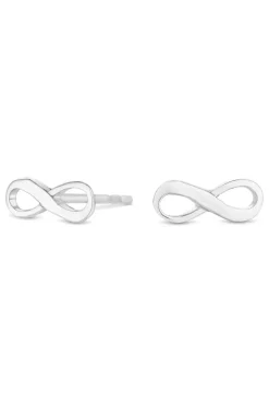 Simply Silver Sterling Silver 925 Mini Infinity Stud Earrings