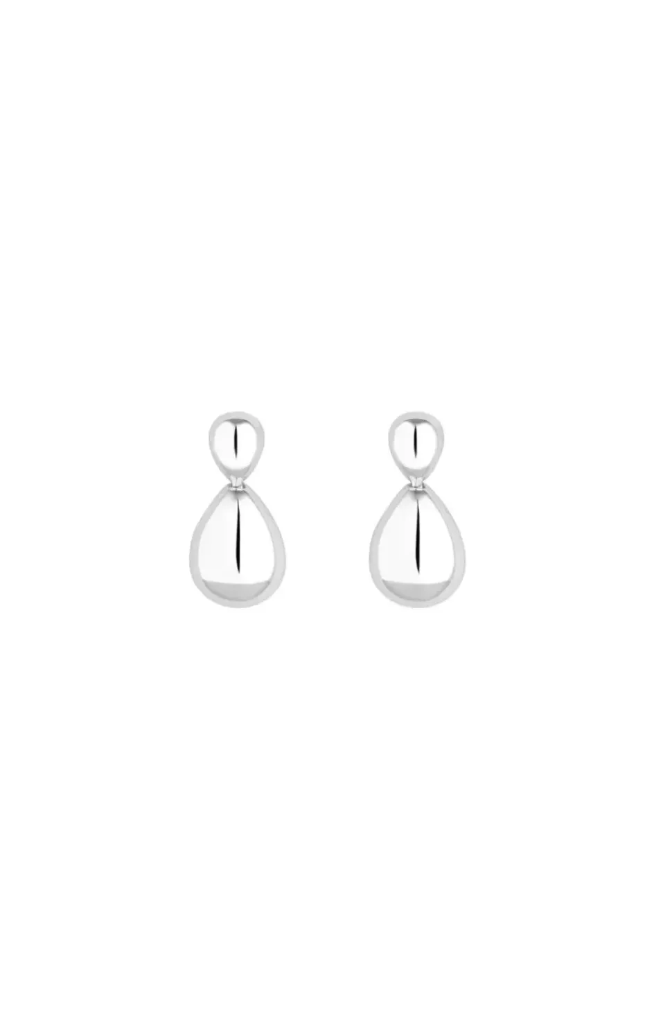 Simply Silver Sterling Silver 925 Polished Double Drop Earrings