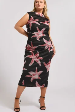 Slash Neck Dress