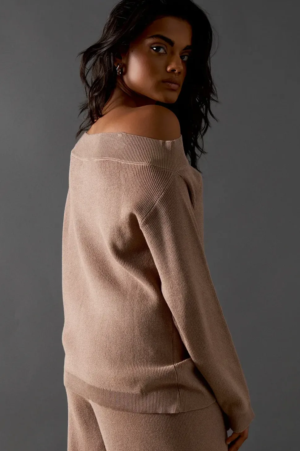 Slash Neck Slouchy Jumper