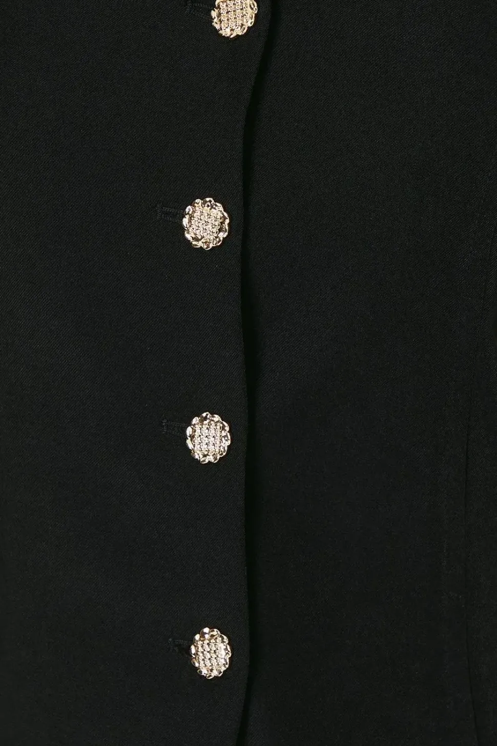 Sleeveless Collar Detail Blazer