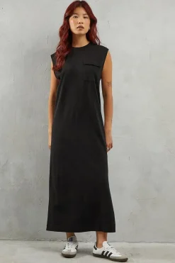 Sleeveless T-shirt Midi Dress