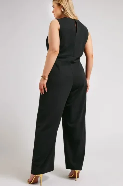 Sleeveless Wide Leg Jumpsuit