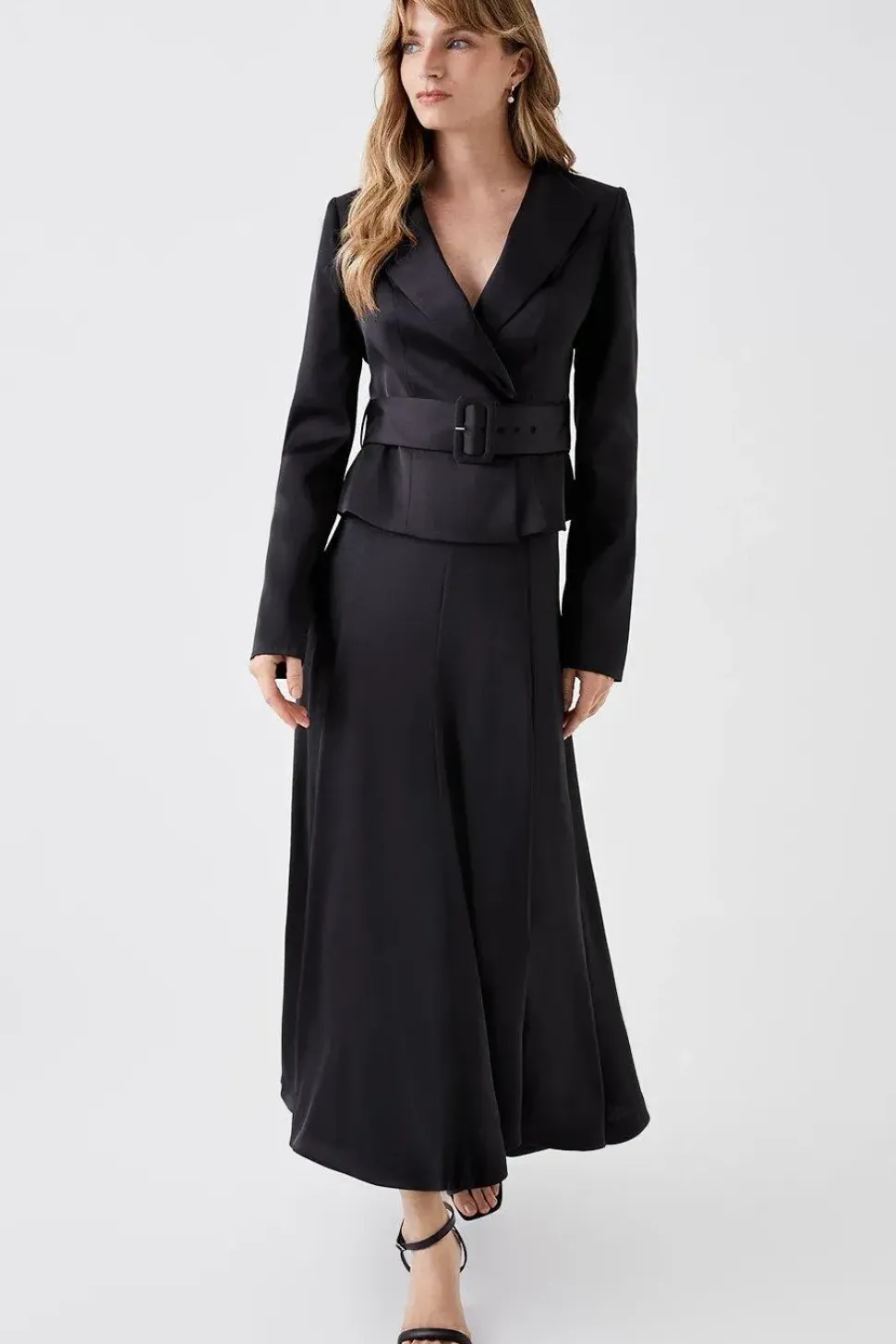 Slim Fit Belted Jacket