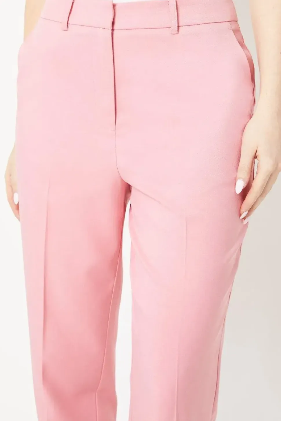 Slim Leg Cropped Trousers