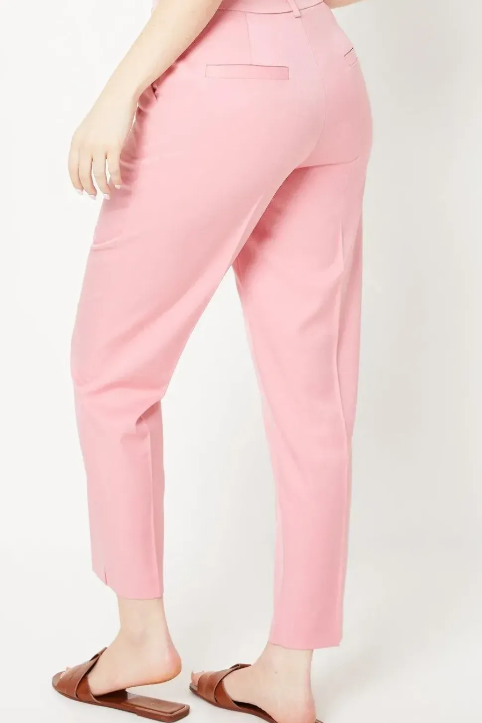 Slim Leg Cropped Trousers