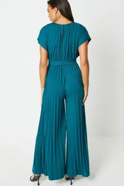 Slinky Jersey Pleated Jumpsuit