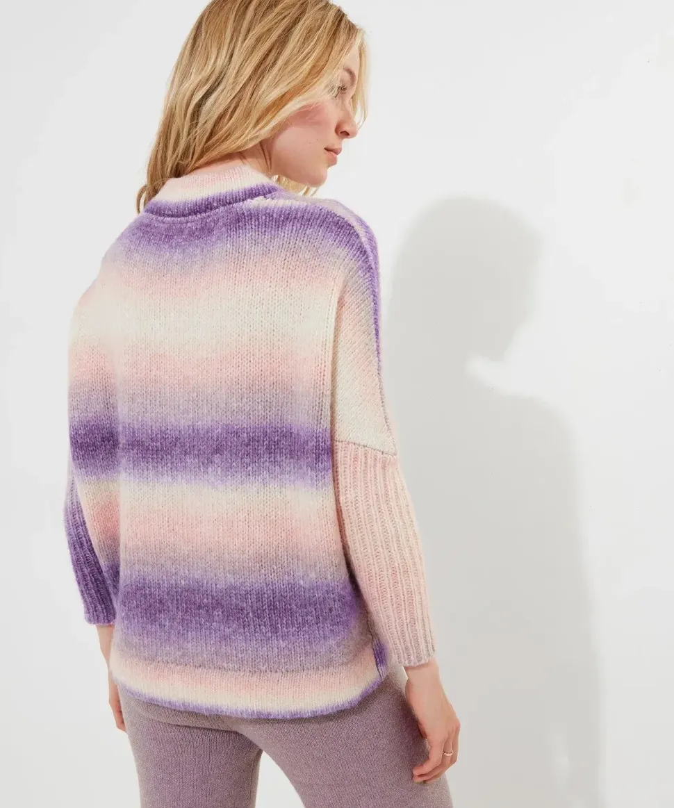 Sloe Joes Ombre V-Neck Jumper