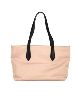 Small TB Bag Beige Canvas Tote