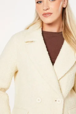 Smart Boucle Double Breasted Coat