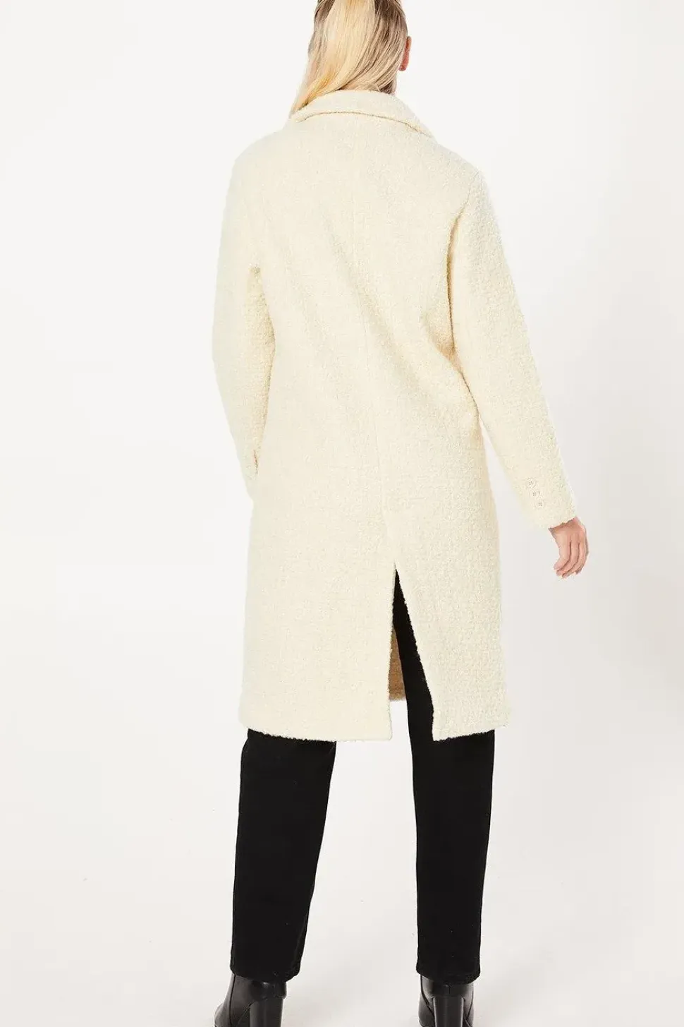Smart Boucle Double Breasted Coat