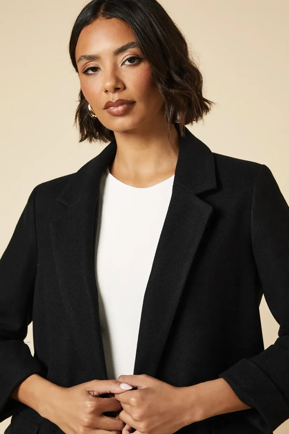 Smart Pocket Detail Blazer Coat