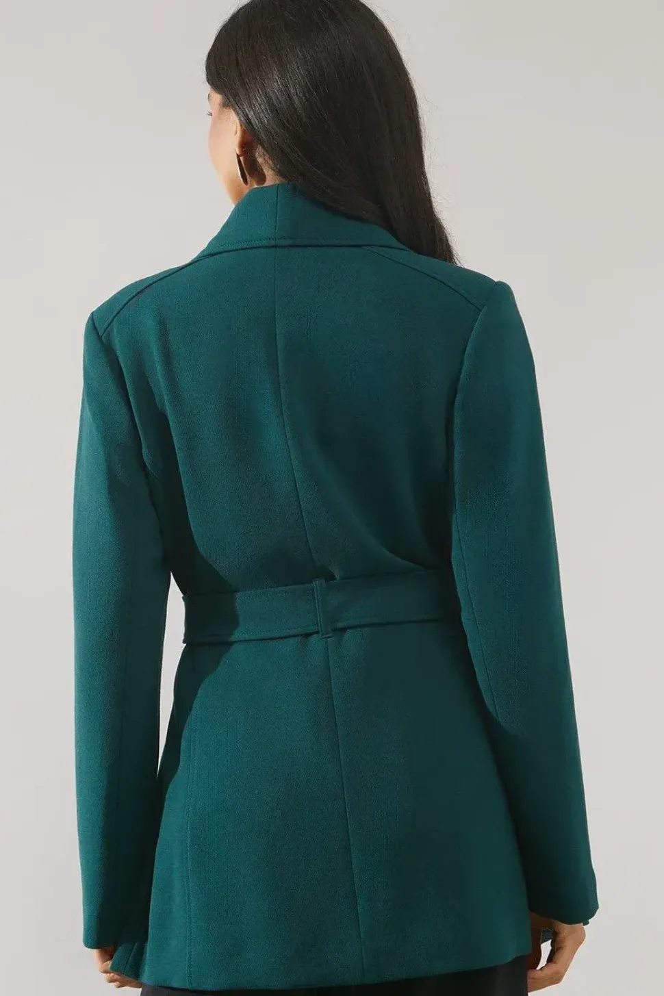 Smart Short Belted Wrap Coat