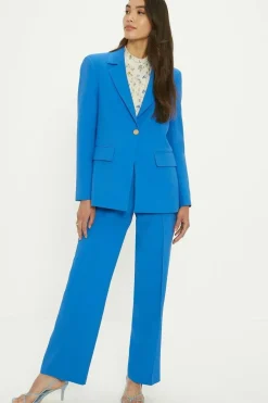 Smart Tailored Button Detail Blazer