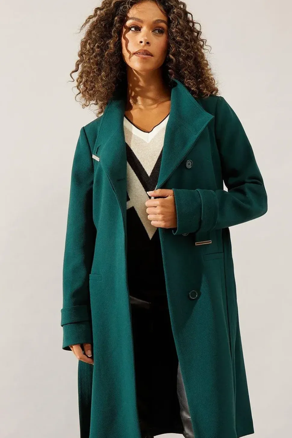 Smart Wrap Belted Coat
