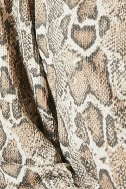 Snake Key Hole Wrap Long Sleeve Top