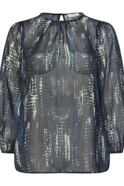 Snake Print Chiffon Blouse
