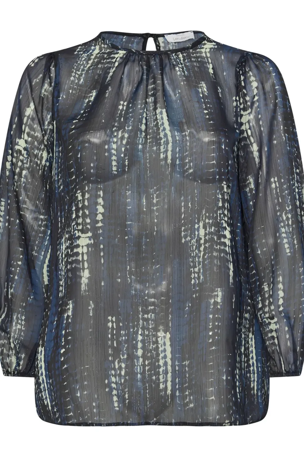 Snake Print Chiffon Blouse