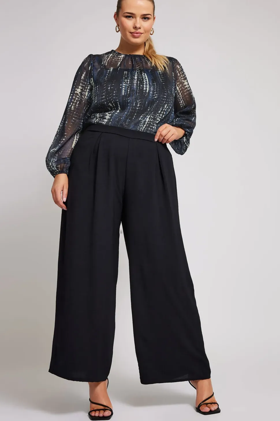 Snake Print Chiffon Blouse