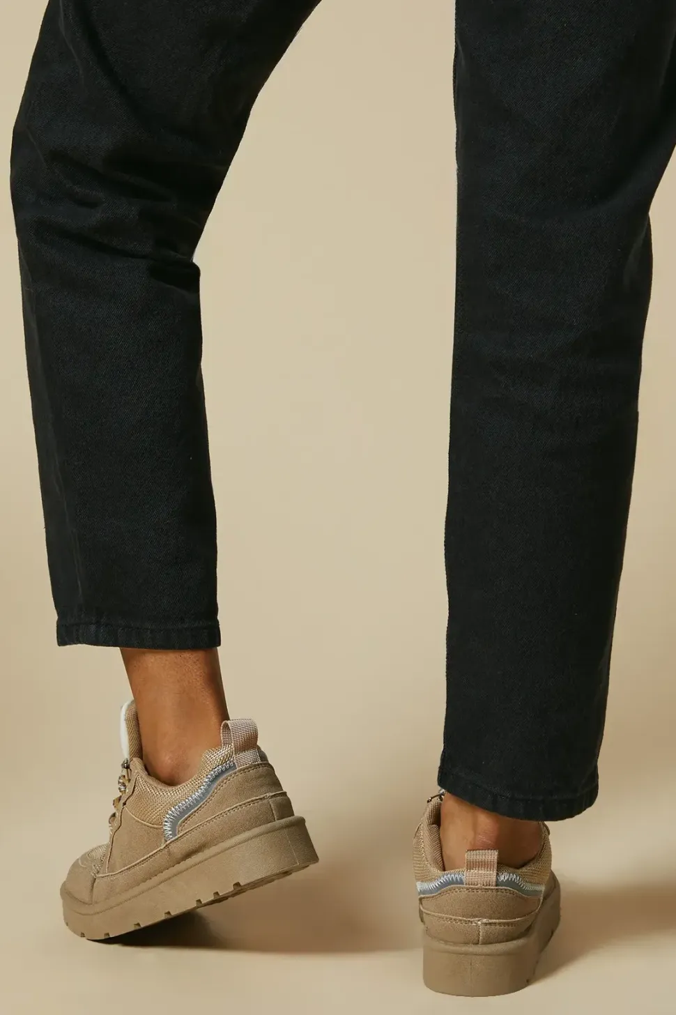 Sofia Faux Suede Lace Up Trainer