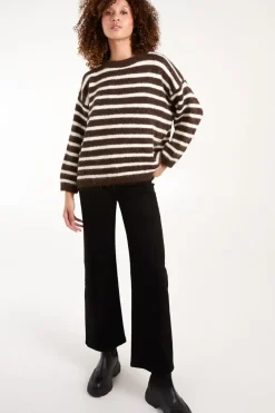 Soft Knit Round Neck Stripe Jumper