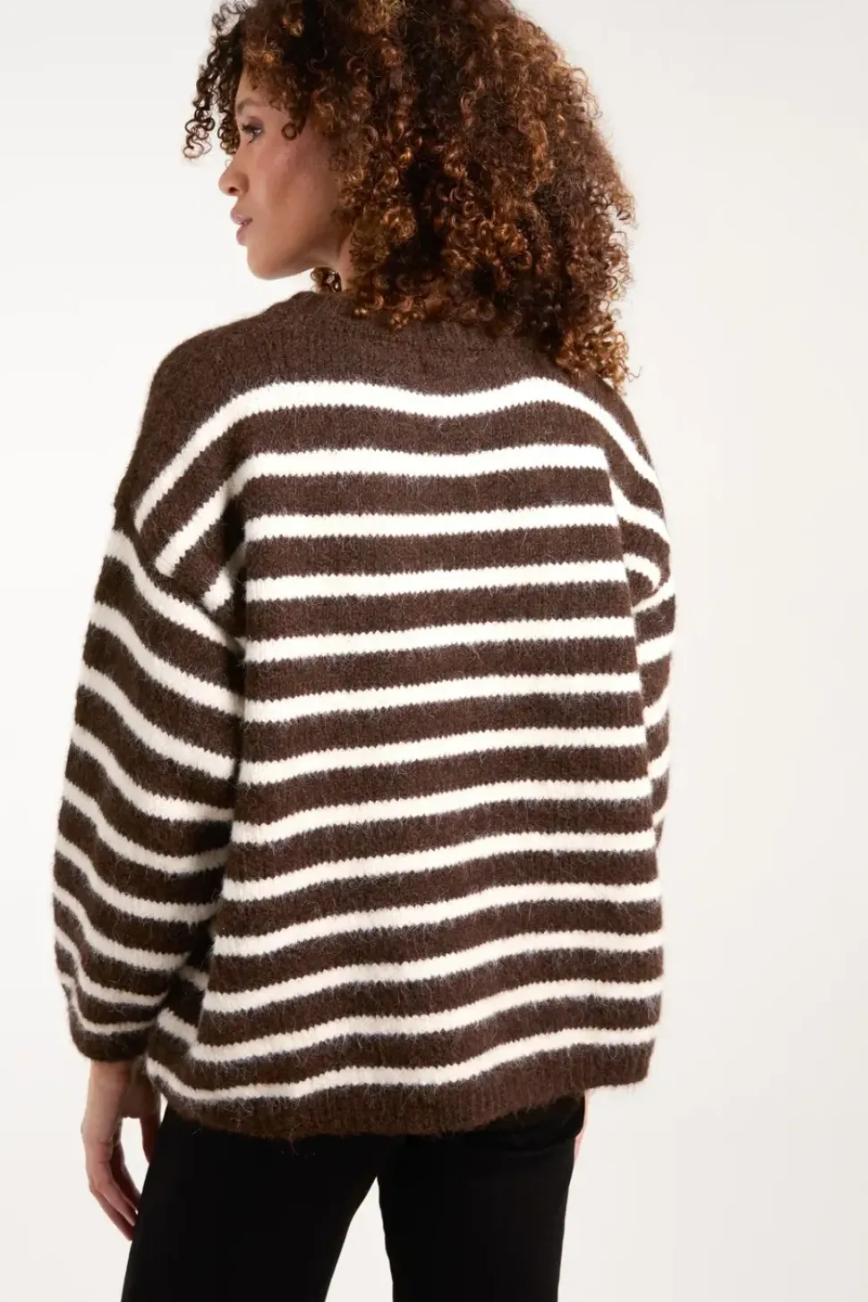Soft Knit Round Neck Stripe Jumper