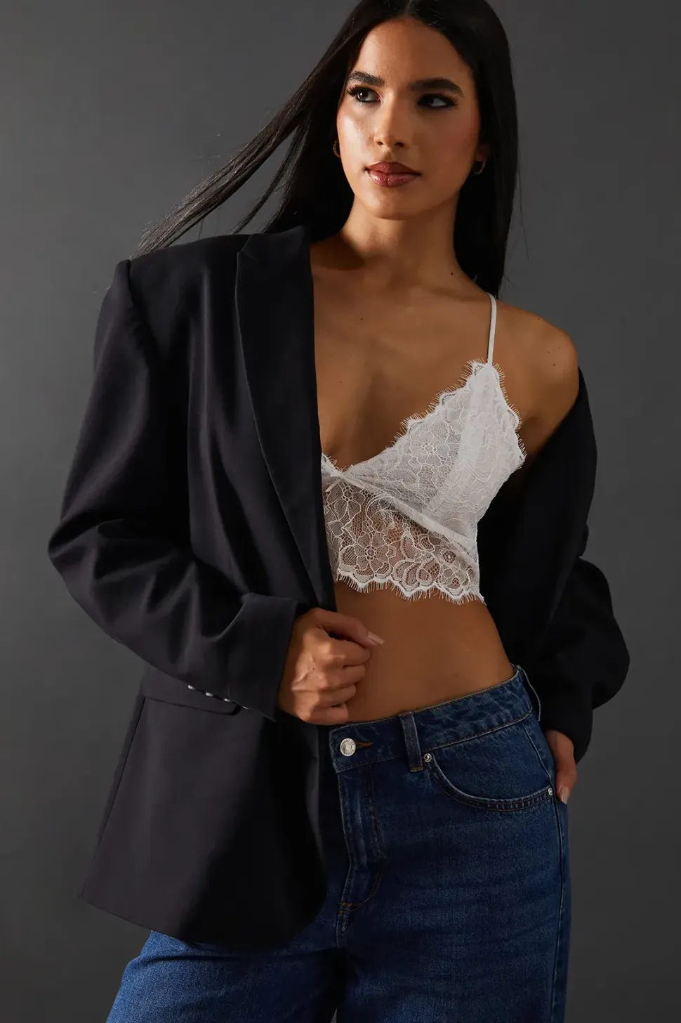 Soft Lace Cross Back Bralette