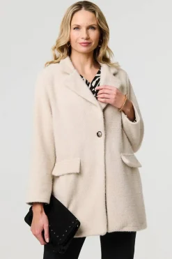 Soft Texture Pocket Detail Blazer Jacket