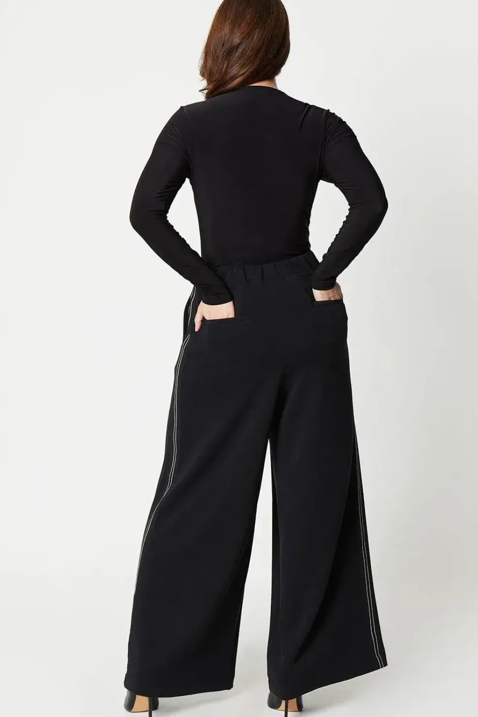 Soft Touch Jersey Palazzo Pull On Trouser