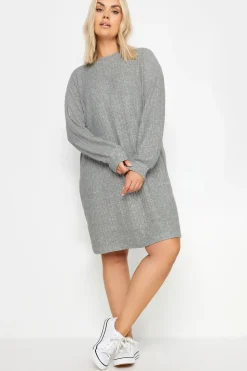 Soft Touch Ribbed Jumper Dress